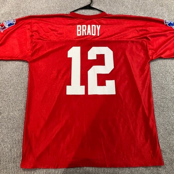 Tom Brady Alternate Red New England Patriots Jersey NFL Team Apparel XL - Picture 1 of 10